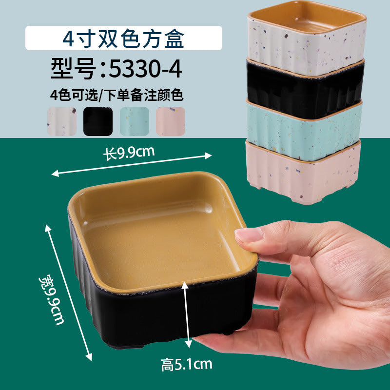 网红海鲜火锅店专用自选菜盘海底捞大排档同款RF芯片密胺餐具商用
