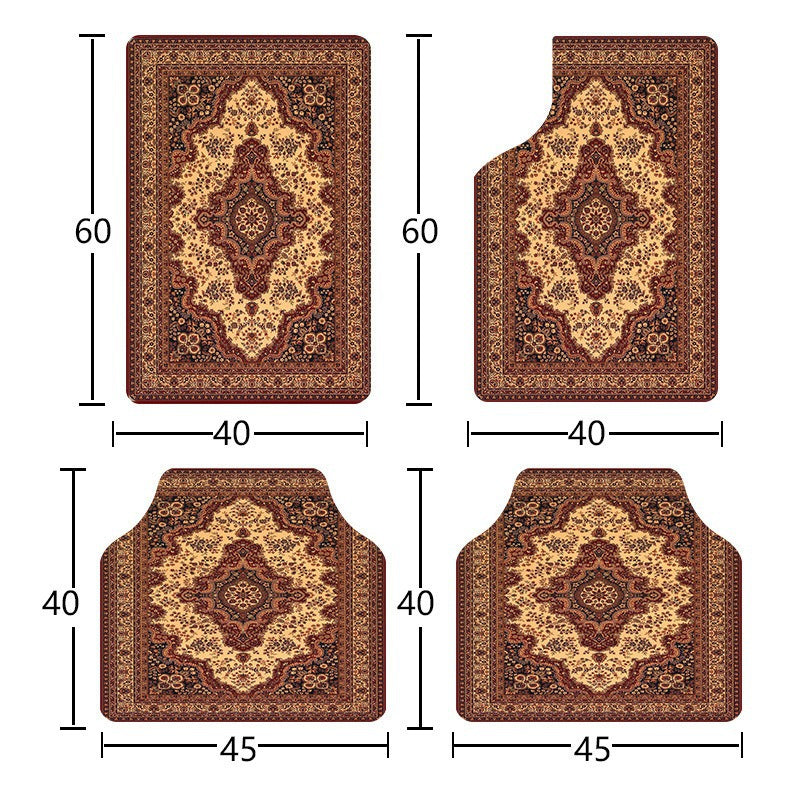 temu Car Foot Mat Vintage Entryway Stain Resistant Durable Floor Mat