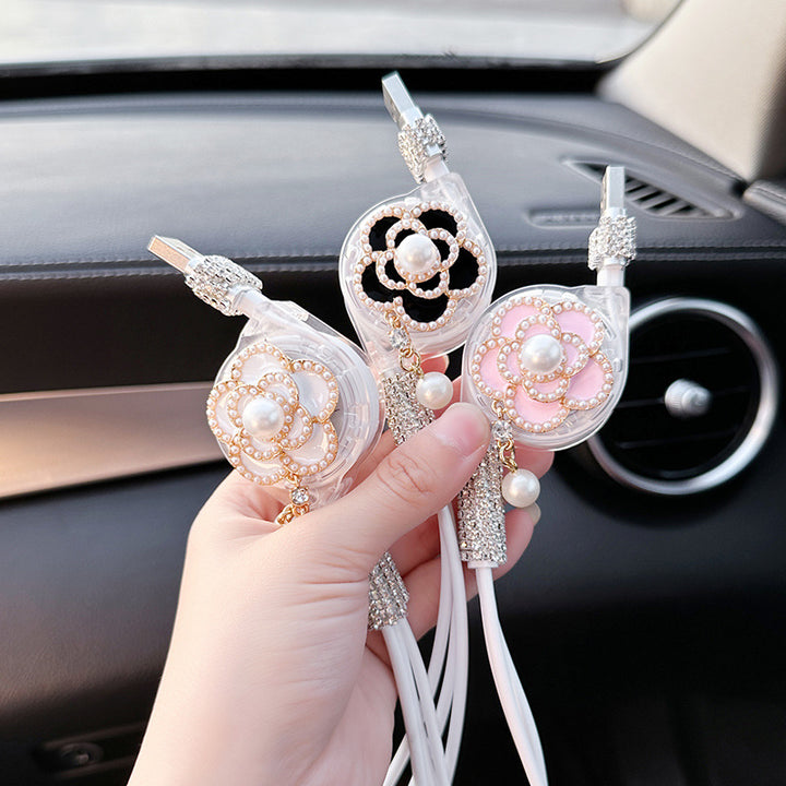 Car Mount Charger Light Luxury Car Phone Cable