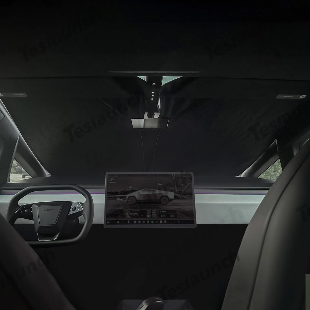 适用于特斯拉Cybertruck前挡遮阳帘Front Windshield Sunshade