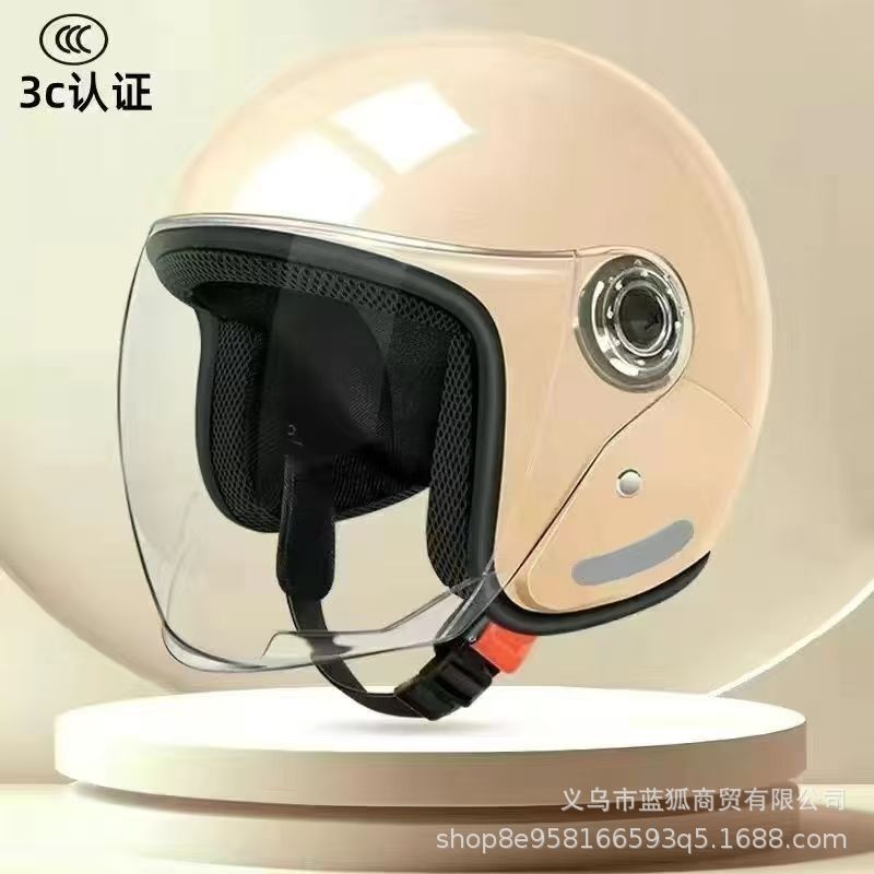 【跨境外贸】头盔电动车摩托车安全帽 四季通用保暖防寒 男女款