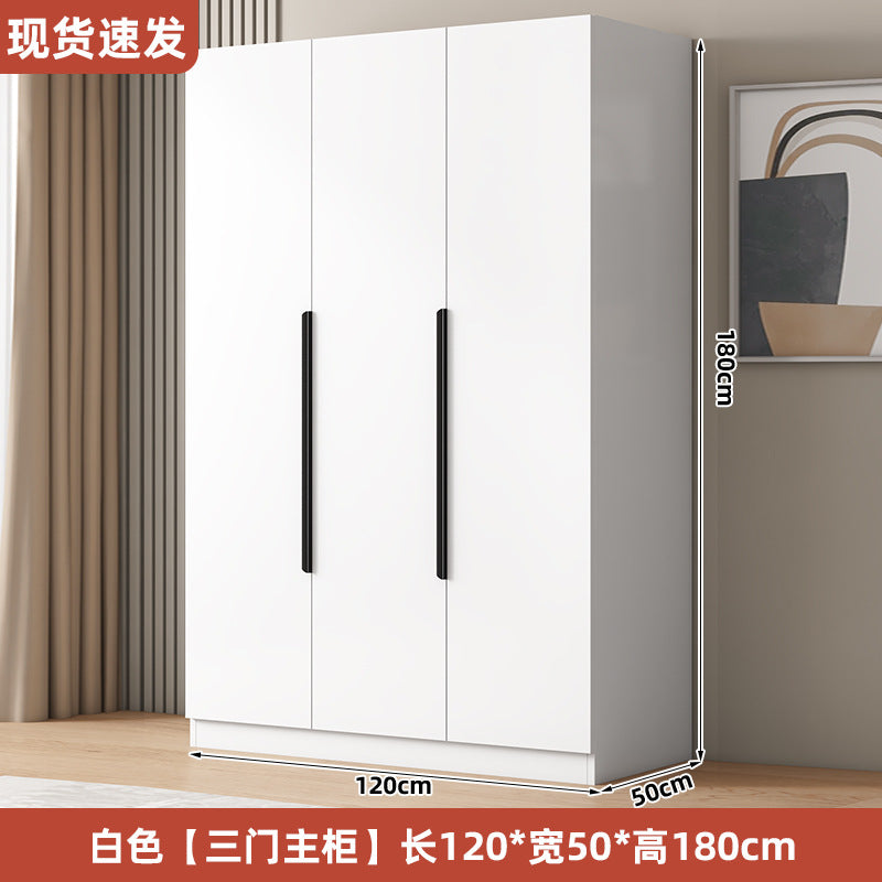 衣柜家用卧室型实木质儿童衣橱工厂直销简易组装出租房用经济柜子