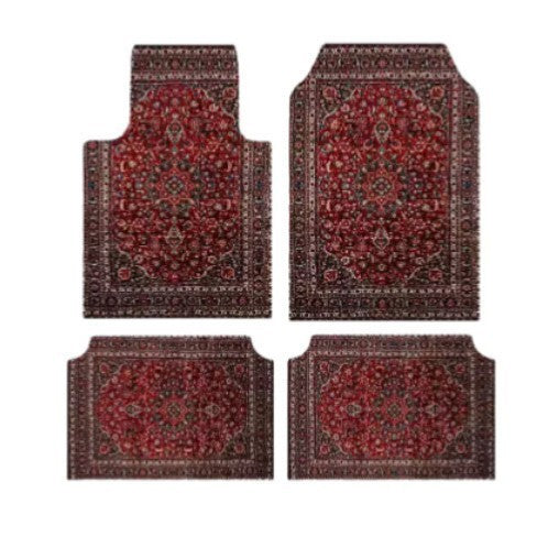 temu Car Foot Mat 4 Piece Set Home Stain Resistant Floor Mat Entryway Entryway Door Mat