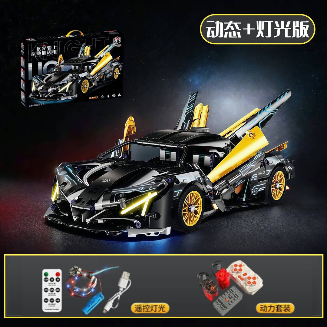 Apollo Sports Car Building Blocks Set – High-Difficulty Drift Racing Car Model Assembly Toy