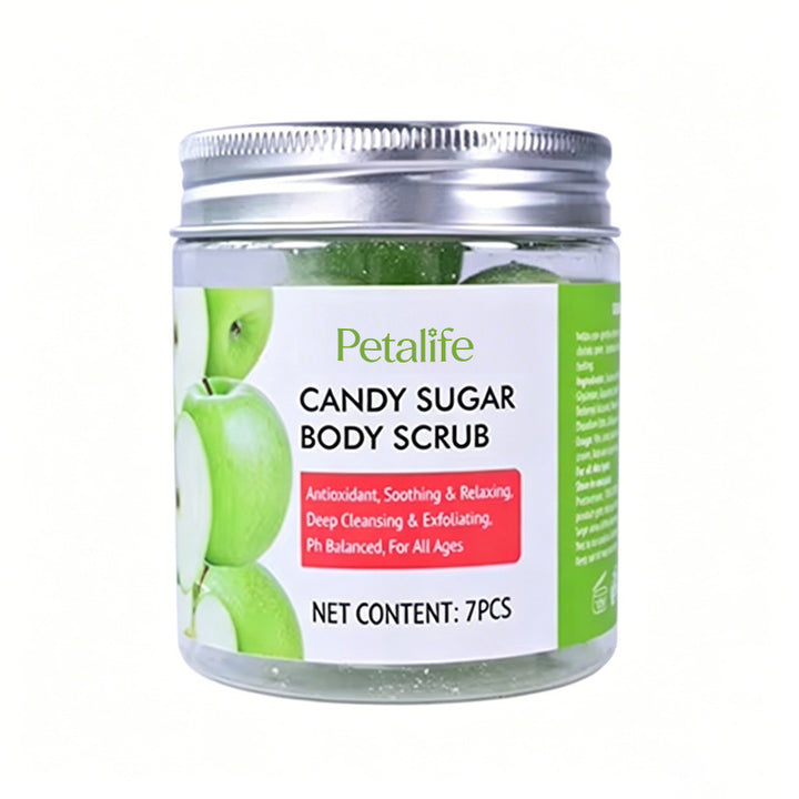 Candy Fruit Body Scrub – Aromatic Exfoliating Bath Salt with Loofah Ball