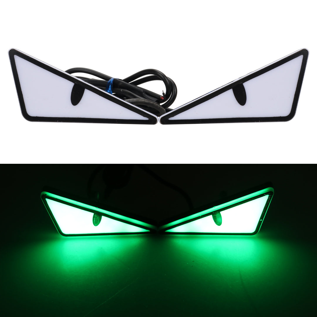 Motorcycle License Plate Screw Light – Triangle Demon Eyes __NS 73__ Decoration
