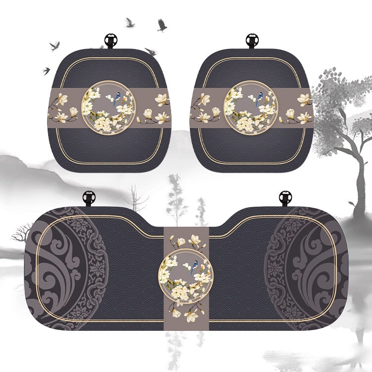 Chinese Style Car Seat Cushion – Breathable Four-Season Universal Single Piece