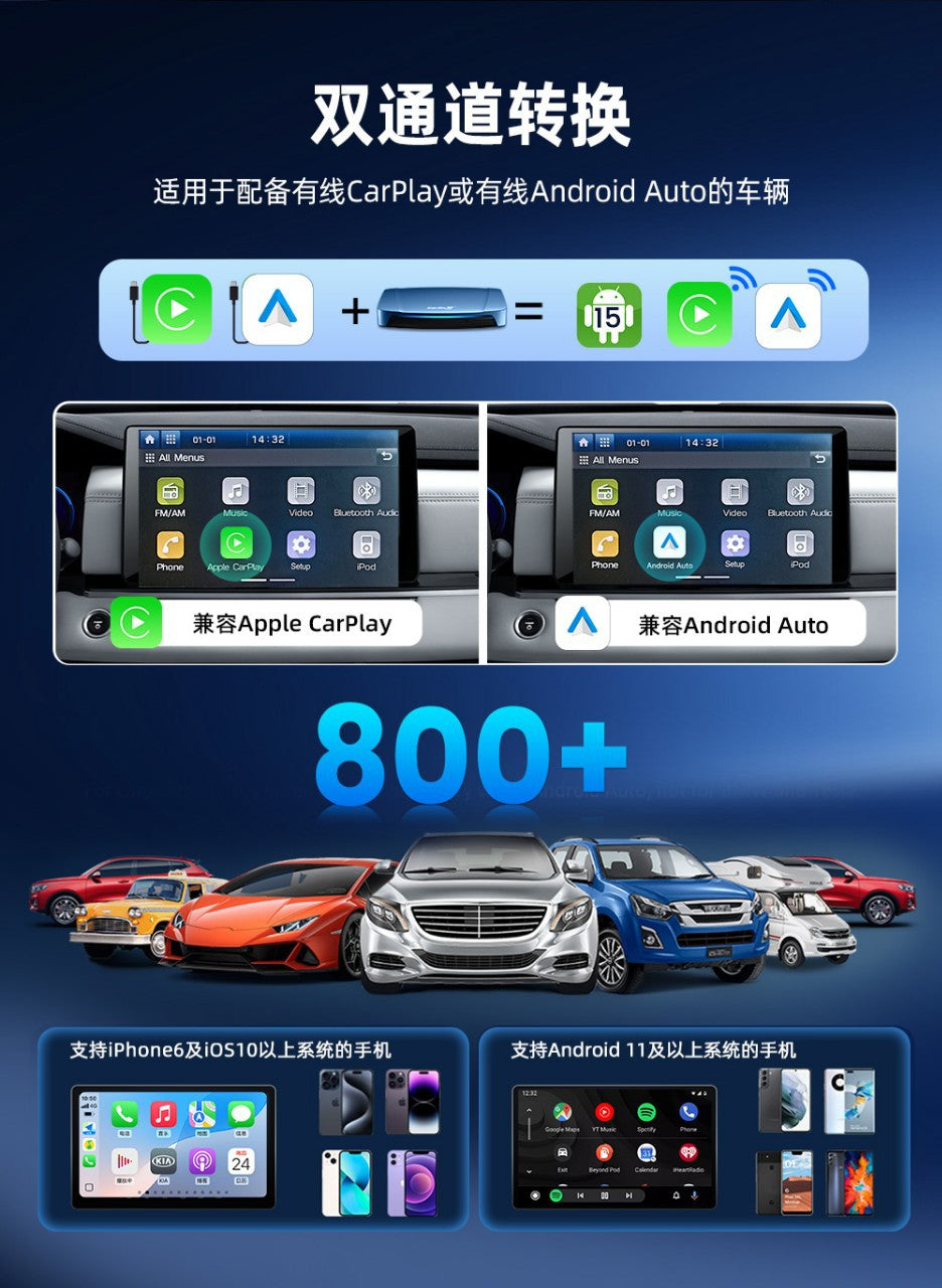 Carlinkit 5 G Wired to Wireless Car Play & Android Auto Box