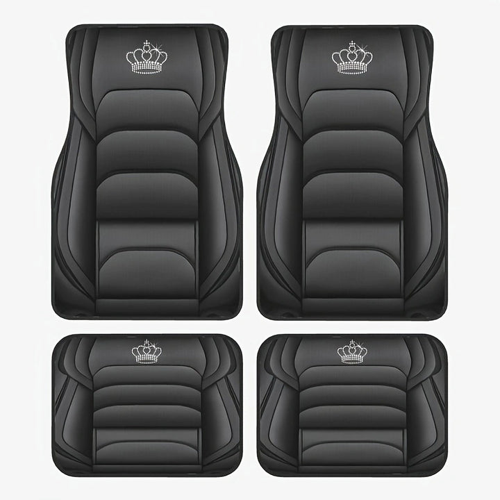 TEMUVintage Nordic Car Foot Mat Carpet 4 Piece Set Stain Resistant Floor Mat TEMUFoot Mat Wholesale