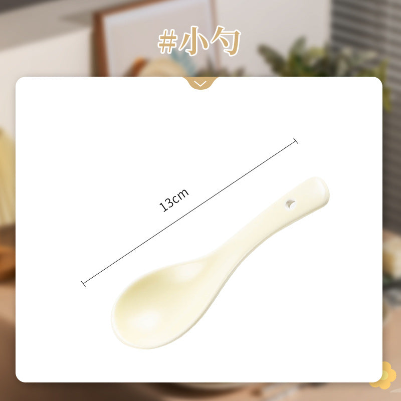KANGMO Cream Style Ceramic Bowl Set - Minimalist Tableware Housewarming Gift