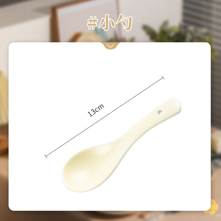 KANGMO Cream Style Ceramic Bowl Set - Minimalist Tableware Housewarming Gift