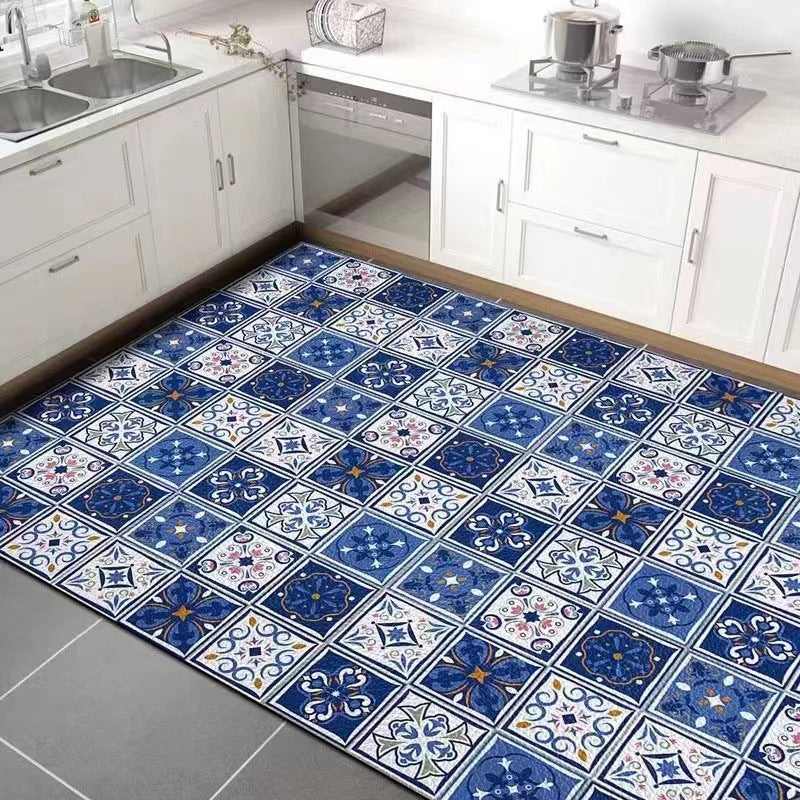 Leather Floor Mat Kitchen Waterproof Floor Mat Home