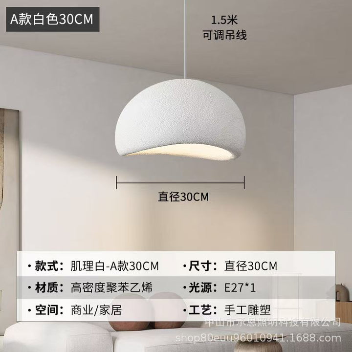 跨境设计师侘寂风吊灯奶油风服装店样板间民宿餐厅酒店挑空别墅灯