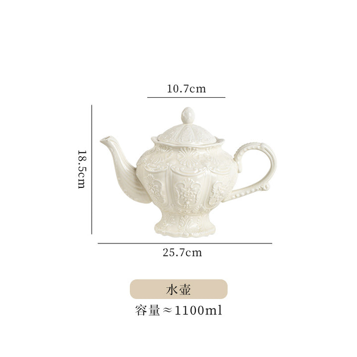 盘子创意 复古高脚托盘 陶瓷餐具家用碟子果盘牛排甜品餐厅蛋糕盘