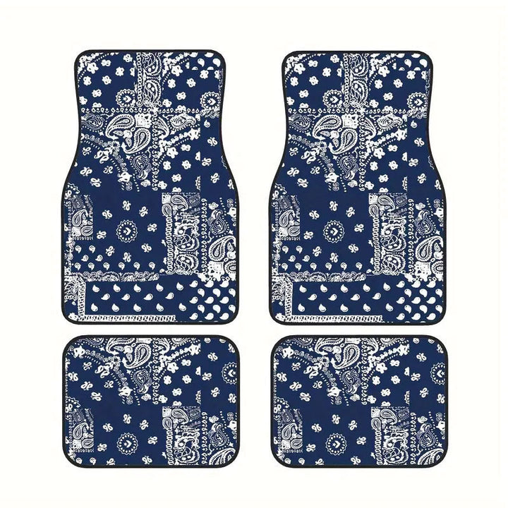TEMUNordic Vintage Car Foot Mat Carpet Carpet 4 Piece Set Stain Resistant Floor Mat Wholesale Drop Shipping