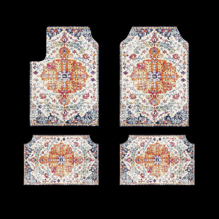 temu Car Foot Mat 4 Piece Set Home Stain Resistant Floor Mat Entryway Entryway Door Mat
