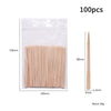 Multifunctional Wax Applicator Sticks – Disposable Wood Wax Spatula & Nail Color Mixing Sticks