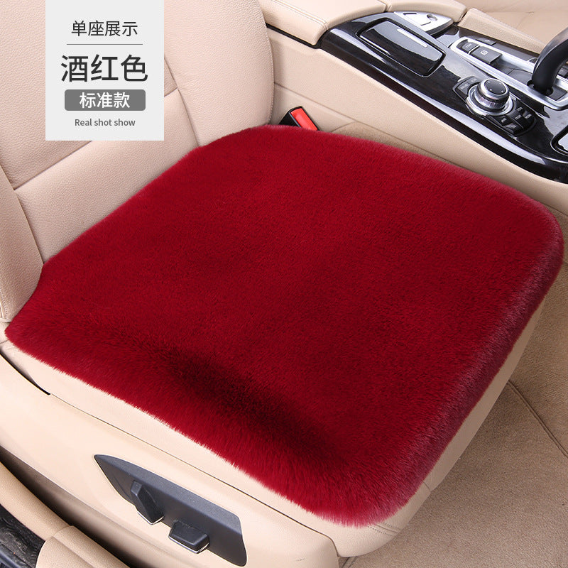 Thickened Winter __NS 99__h Car Seat Cushion – 3-Piece Backrest Short Fur Single Seat Cover