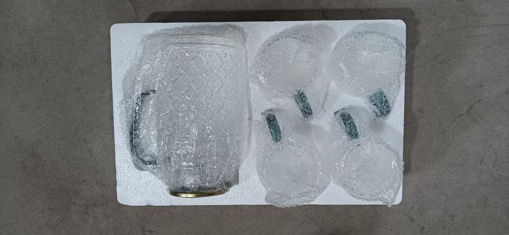 高硼硅玻璃凉水壶家用耐高温玻璃冷水壶大容量果汁凉水壶套装网红