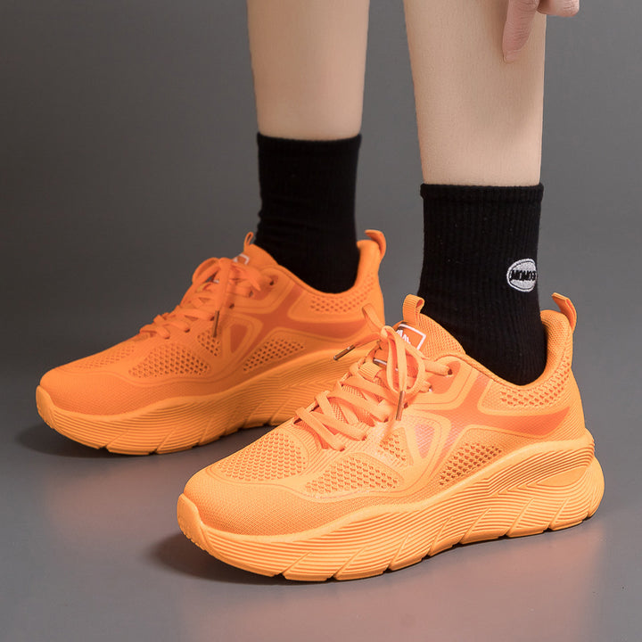 Spring New Sneakers Women Couple Versatile Thick Casual Breathable Running Shoes Small Shoesf 8829