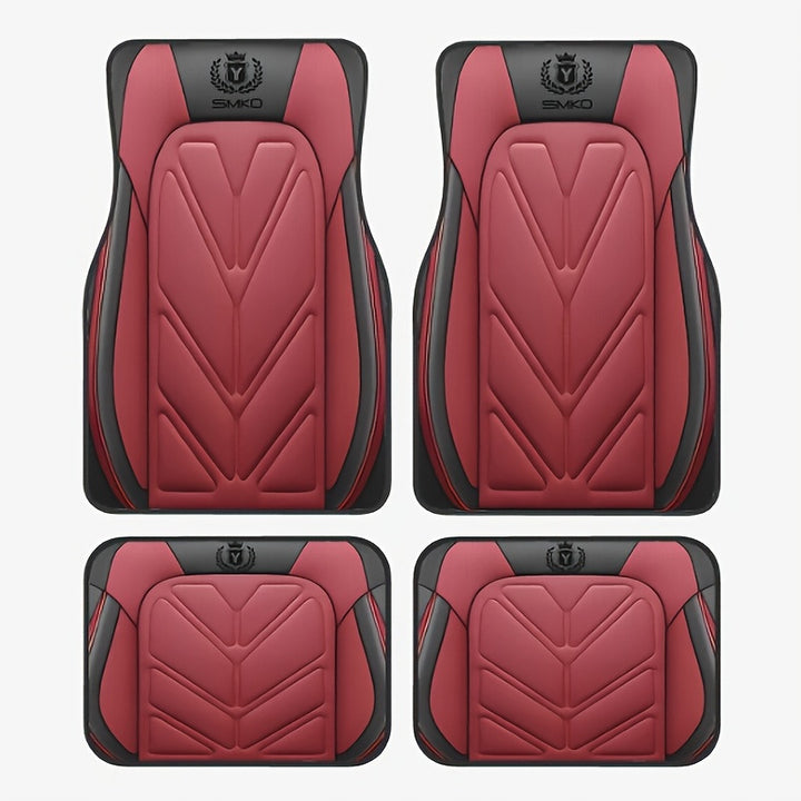 TEMUVintage Nordic Car Foot Mat Carpet 4 Piece Set Stain Resistant Floor Mat TEMUFoot Mat Wholesale