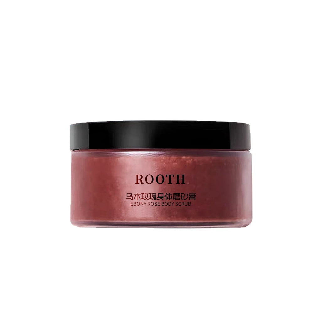 SPA级磨砂膏ROOTH乌木玫瑰磨砂膏沐浴露全身嫩滑去角质鸡皮深层清