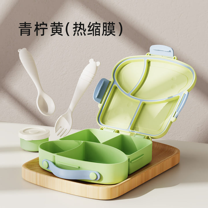 学生塑料分格饭盒 上班族午餐便当盒便携旅游水果沙拉盒打包餐盒