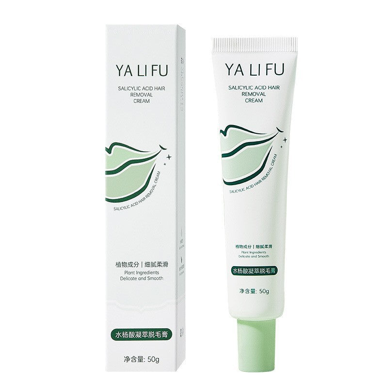 Yafu Salicylic Acid Hair Removal Cream – Gentle Painless Soothing Formula