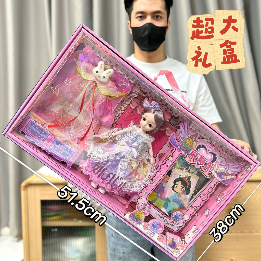 批发巴比洋娃娃礼盒套装仿真公主女孩儿童玩具机构招生礼物包邮