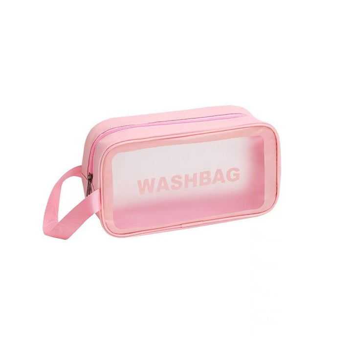Minimalist Handheld PVC Waterproof Scrub Makeup Premium Design Makeup Storage Large Capacity