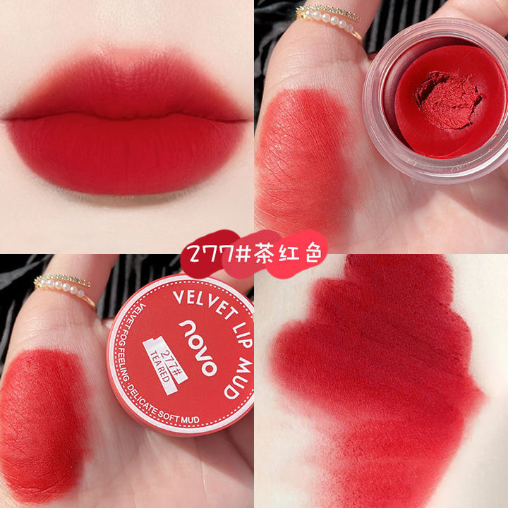 NOVOJelly Lip Mud Lip Gloss Matte Brightening Lipstick