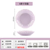Purple Ceramic Bowl & Plate Dinnerware Set – High-Quality Home Tableware