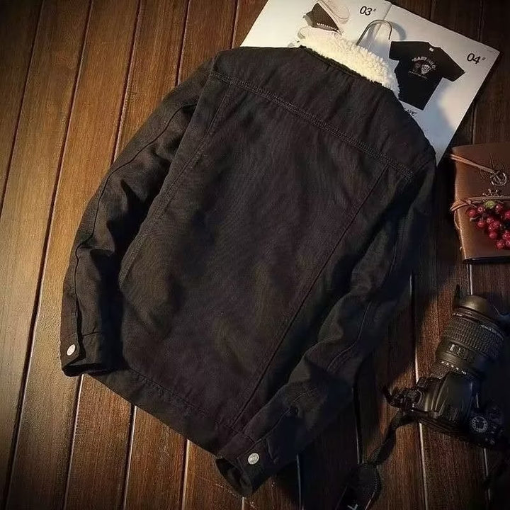 Winter Thickened Jacket Men Korean Style Trendy Top