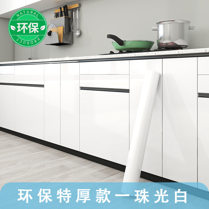 柜门贴加厚防水防油厨房自粘家具桌面灶台仿大理石橱柜柜门贴纸