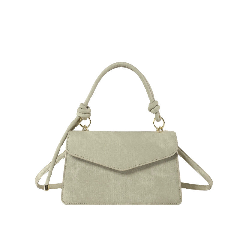 Spring Elegant Fashion Design Single Shoulder Stylish Vintage Minimalist Texture Handheld Crossbody Small