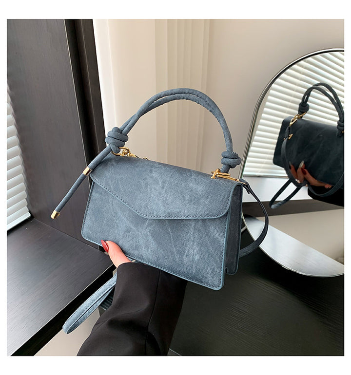 Spring Elegant Fashion Design Single Shoulder Stylish Vintage Minimalist Texture Handheld Crossbody Small