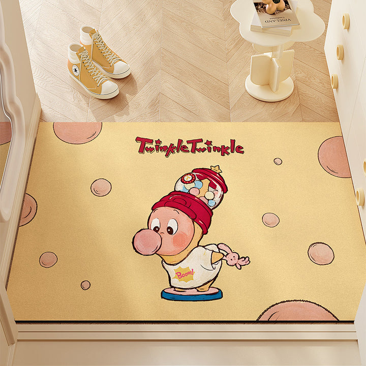Star Entry Floor Mat Diatom Mud Absorbent Non Slip Carpet Home Doorway Entry Stain Resistant Floor Mat Wholesale