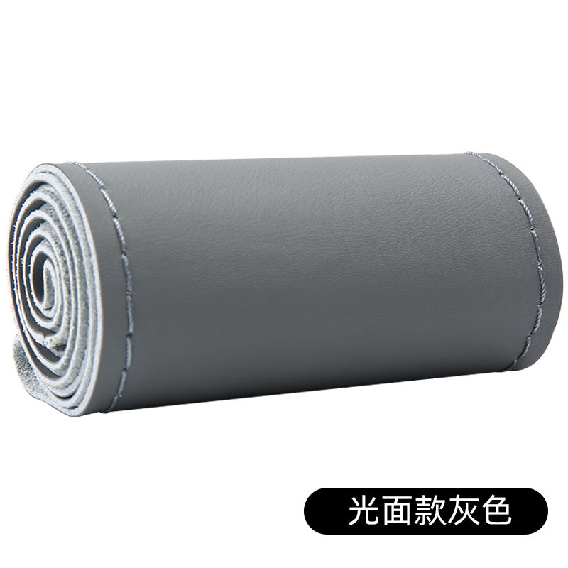 真牛皮汽车方向盘套厂家批发 四季通用手缝把套新款皮套