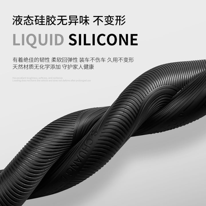 Car Steering Wheel Cover Silicone Thin Non Slip Grip Cover All Season Universal