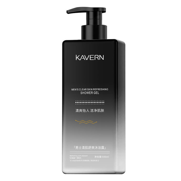KAVERN男士控油净痘除螨沐浴露古龙香水沐浴乳祛痘烟酰胺持久留香