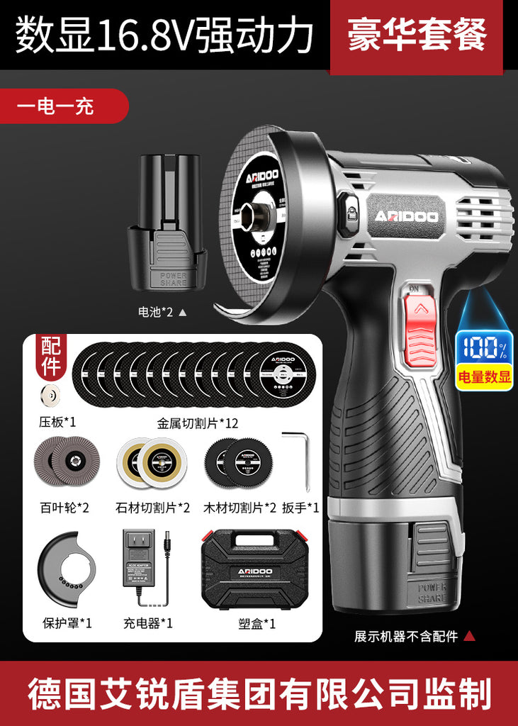 Mini Cordless Lithium Angle Grinder – Rechargeable Multifunctional Polishing & Cutting Machine