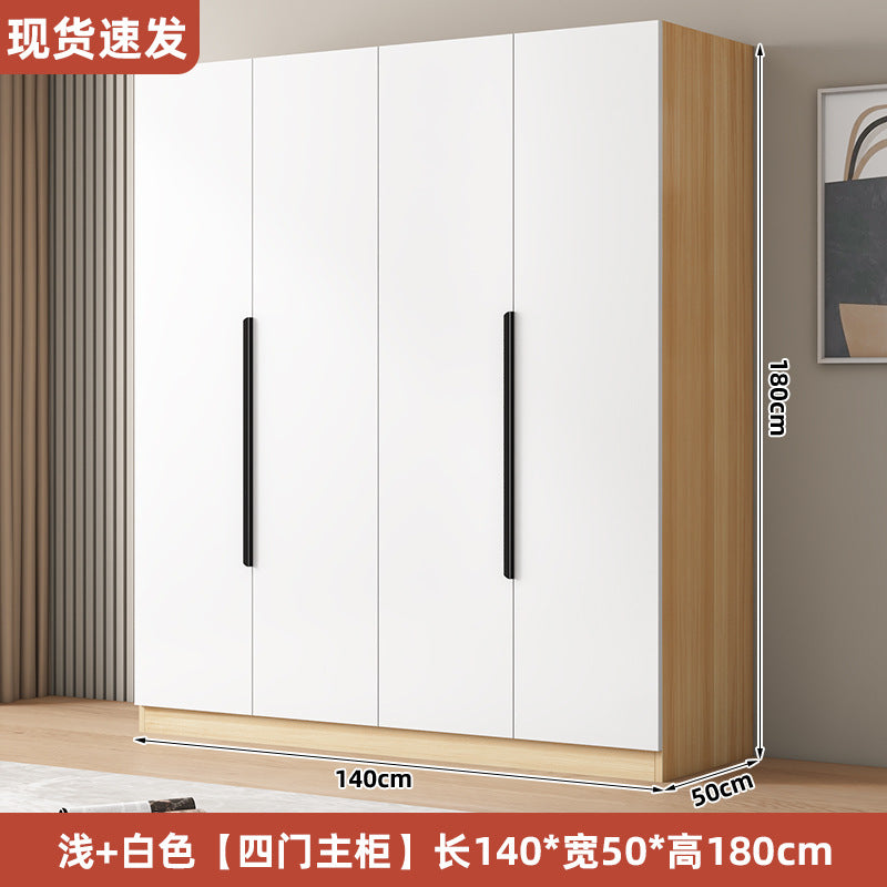 衣柜家用卧室型实木质儿童衣橱工厂直销简易组装出租房用经济柜子