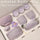 Purple Ceramic Bowl & Plate Dinnerware Set – High-Quality Home Tableware