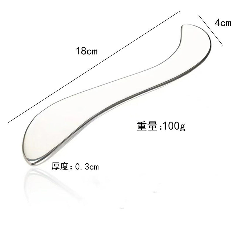 工厂直销不锈钢刮痧板心形刮痧板手部脸部刮痧按摩美妆美容工具