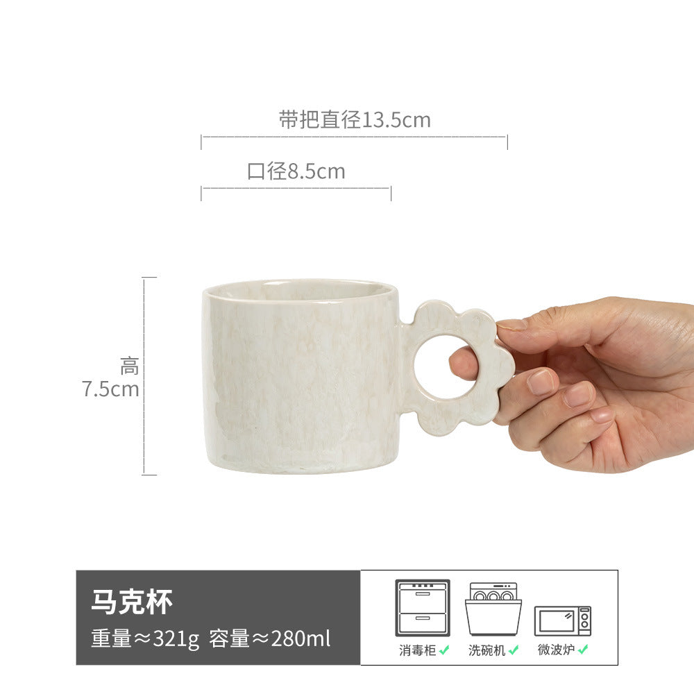 高颜值网红马克杯家用陶瓷情侣水杯ins风复古咖啡杯批发创意杯子