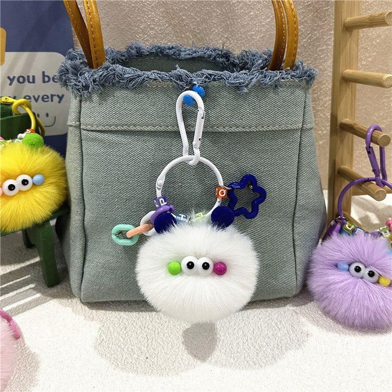 Cute Keychain Creative Plush Doll Hanging Student Plush Toy Gift