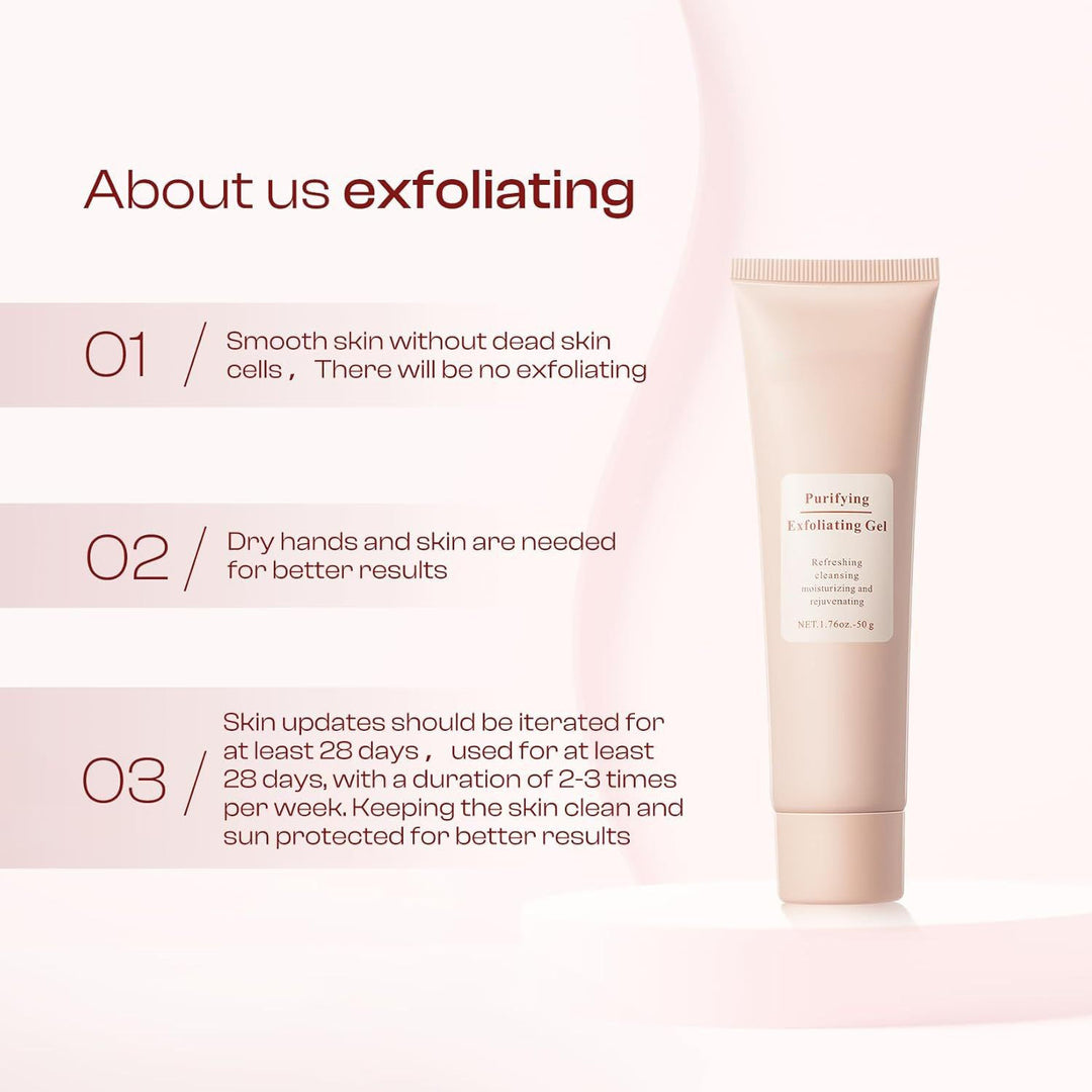 Facial & Body Exfoliating Scrub Gel – Deep Pore Cleansing Purifying Skincare