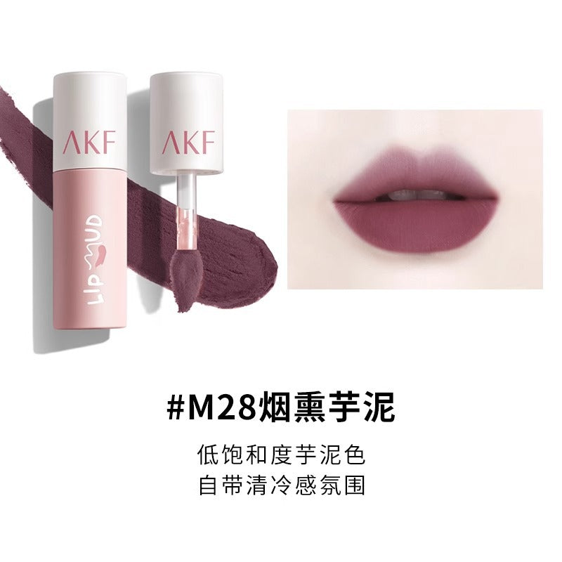 AKF唇泥唇釉显白口红平价学生秋冬小众品牌唇膏唇彩雾感唇妆多色