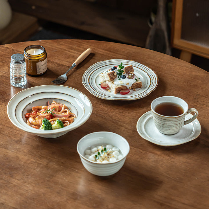 Bowl & Plate Set Ceramic Plate Tableware Wholesale Plate Home Bowl Premium Feel Cup Bowl Bowl