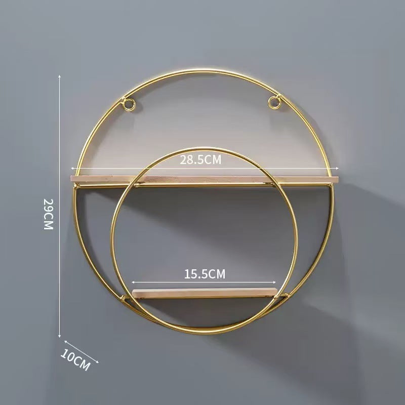 Living Room Hang Decor Light Luxury Hanging Decor Storage Shelf